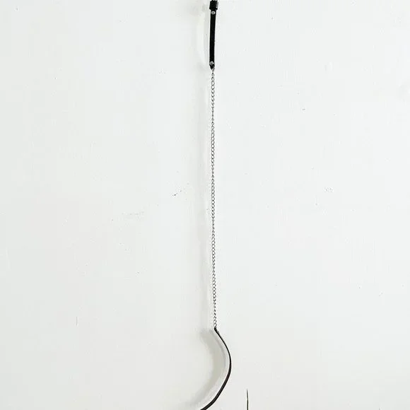 VINTAGE LEATHER AND CHAIN BELT - Picture 6 of 6